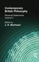 Book cover of: Contemporary British Philosophy. By: Muirhead, J H, J. H.