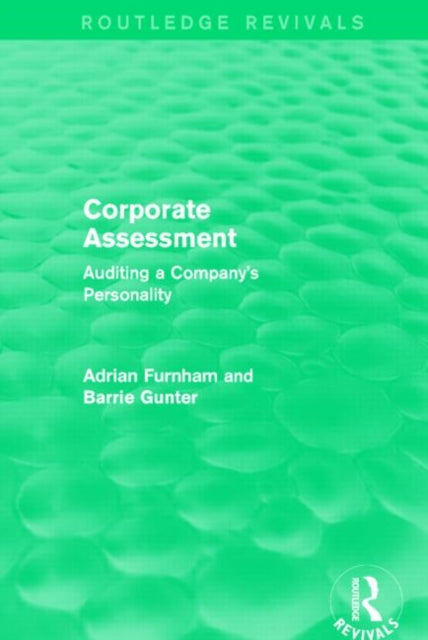 Book cover of: Corporate Assessment (Routledge Revivals). By: Adrian Furnham
