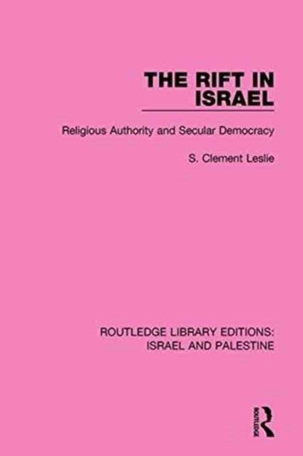 Rift in Israel