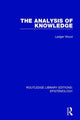 Book cover of: Analysis of Knowledge. By: Ledger Wood