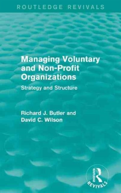Book cover of: Managing Voluntary and Non-Profit Organizations. By: Richard Butler