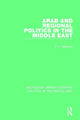 Book cover of: Arab and Regional Politics in the Middle East. By: P. J. Vatikiotis