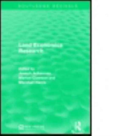Book cover of: Land Economics Research. By: Joseph Ackerman
