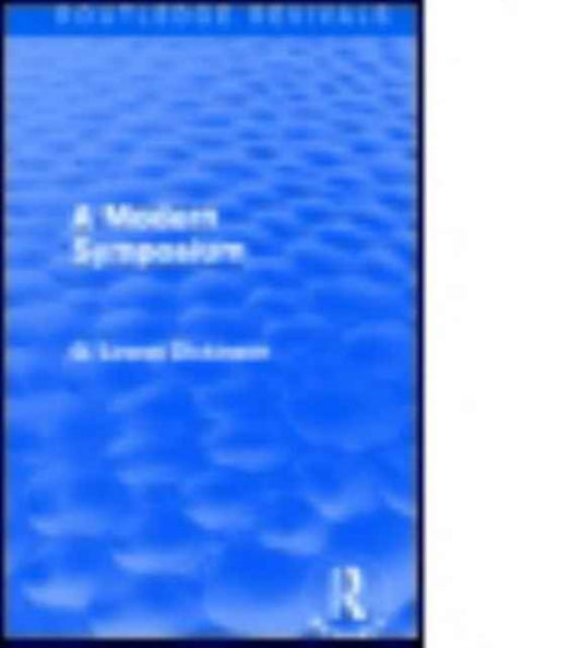 Book cover of: Modern Symposium. By: G. Lowes Dickinson
