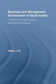 Book cover of: Business and Management Environment in Saudi Arabia. By: Abbas Ali