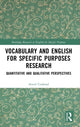 Book cover of: Vocabulary and English for Specific Purposes Research. By: Averil Coxhead