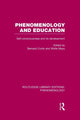 Book cover of: Phenomenology and Education. By: Bernard Curtis