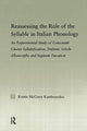 Book cover of: Reassessing the Role of the Syllable in Italian Phonology. By: Kristie McCrary Kambourakis