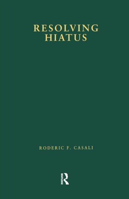 Book cover of: Resolving Hiatus. By: Roderic F. Casali