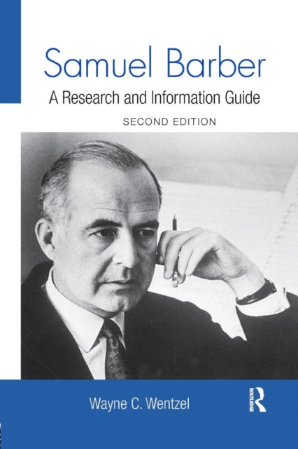 Book cover of: Samuel Barber. By: Wayne Wentzel