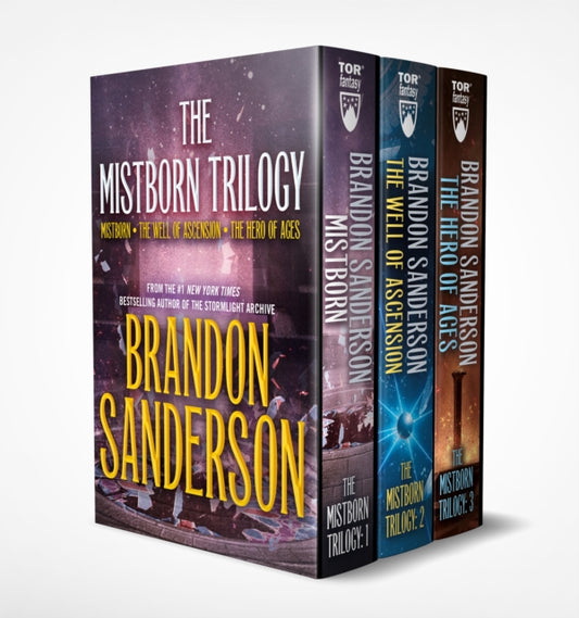 Book cover of: Mistborn Trilogy. By: Brandon Sanderson