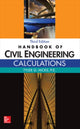 Book cover of: Handbook of Civil Engineering Calculations, Third Edition. By: Tyler G. Hicks