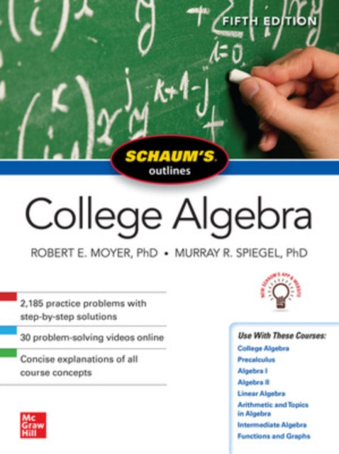 Schaum's Outline of College Algebra, Fifth Edition 9781260120769 Murray Spiegel