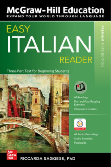 Book cover of: Easy Italian Reader, Premium Third Edition. By: Riccarda Saggese