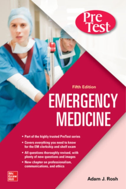 Book cover of: PreTest Emergency Medicine, Fifth Edition. By: Ciara Barlcay-Buchanan