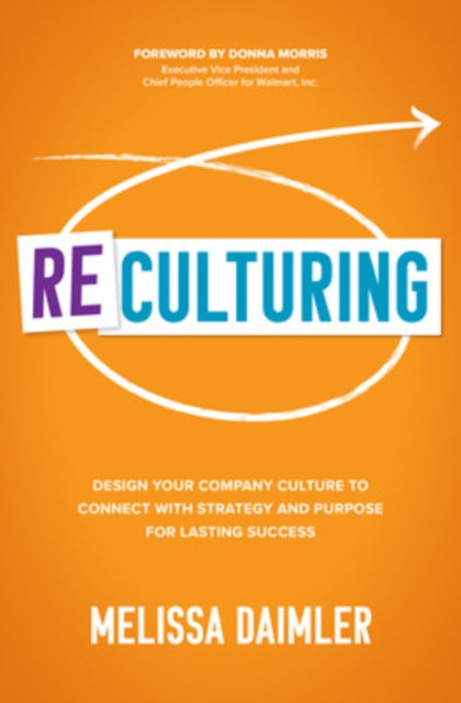 Book cover of: ReCulturing: Design Your Company Culture to Connect with Strategy and Purpose for Lasting Success. By: Melissa Daimler