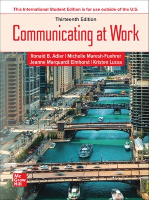 Book cover of: Communicating at Work ISE. By: ADLER