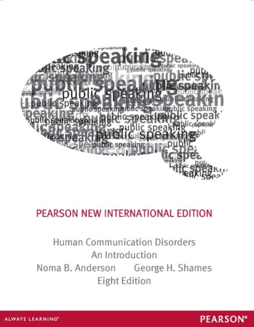 Book cover of: Human Communication Disorders: An Introduction. By: Noma B. Anderson