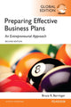 Book cover of: Preparing Effective Business Plans: An Entrepreneurial Approach, Global Edition. By: Bruce Barringer