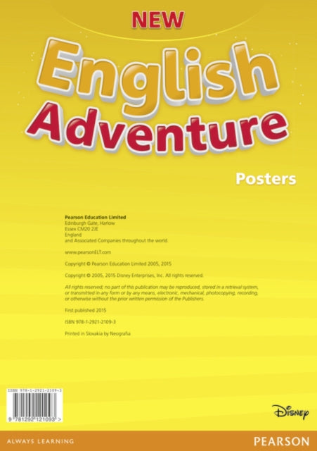 Book cover of: New English Adventure PL 1/GL Starter B Posters