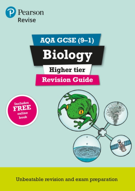 Pearson REVISE AQA GCSE bioloogia (kõrgharidus) kordamisjuhend koos veebipõhiste kordamisülesannete ja viktoriinidega – 2026. ja 2027. aasta eksamiteks