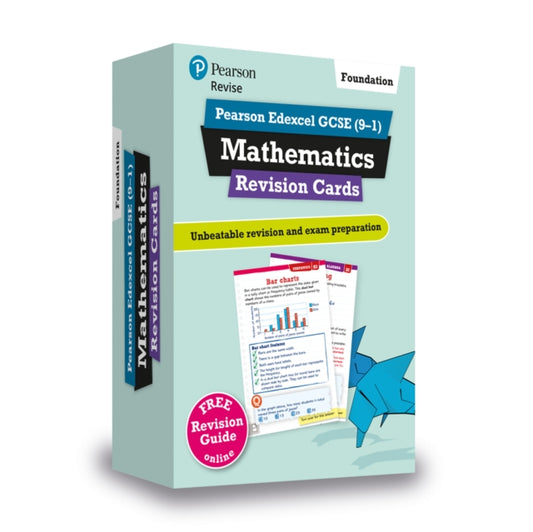 Book cover of: Pearson REVISE Edexcel GCSE Maths (Foundation) Revision Cards - for 2026, 2027 exams. By: Harry Smith