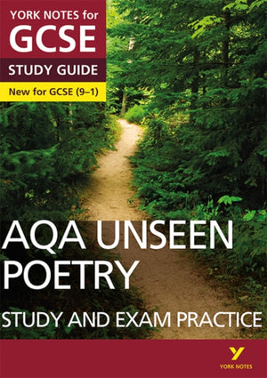 AQA English Literature Unseen Poetry Study and Exam Practice York Notes GCSE - for 2026, 2027 exams