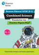 Book cover of: Pearson REVISE Edexcel GCSE Combined Science (Foundation) Practice Papers Plus - for 2026, 2027 exams. By: Stephen Hoare