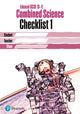 Book cover of: Edexcel GCSE (9-1) Combined Science Revision Checklist 1. By: Mark Levesley