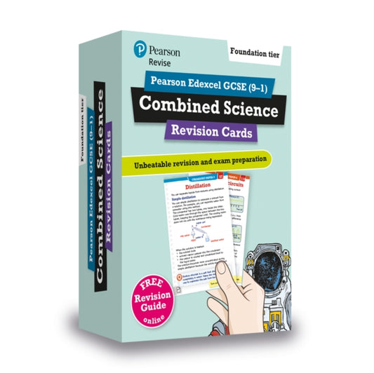 Book cover of: Pearson REVISE Edexcel GCSE Combined Science (Foundation) Revision Cards - for 2026, 2027 exams