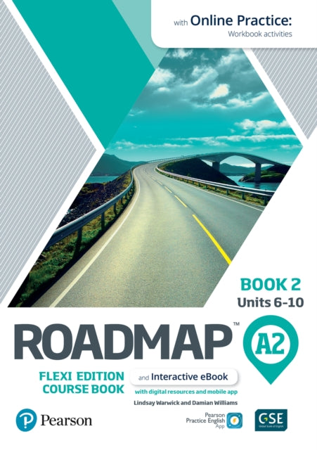 Book cover of: Roadmap A2 Flexi Edition Course Book 2 with eBook and Online Practice Access. By: Lindsay Warwick