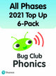 Book cover of: Bug Club Phonics All Phases 2021 Top Up 6-Pack (276 books). By: Sarah Loader