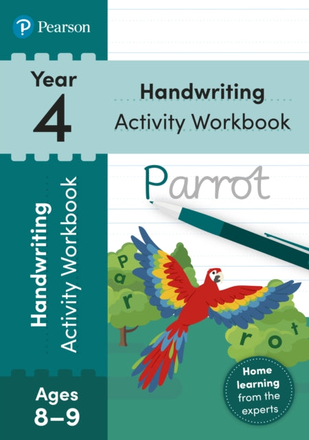 Book cover of: Pearson Learn at Home Handwriting Activity Workbook Year 4