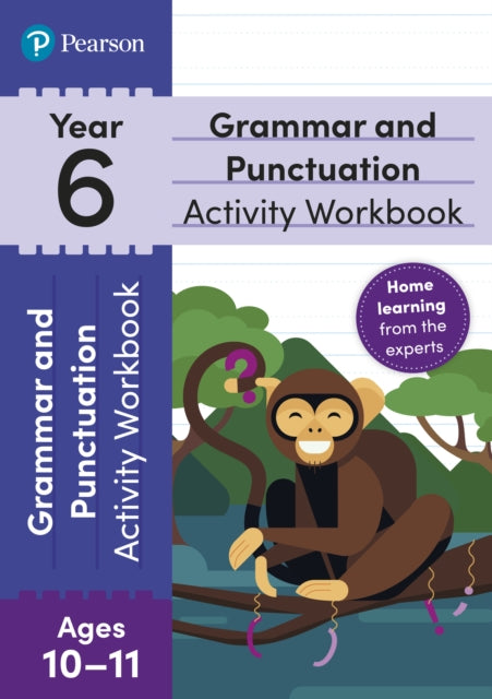 Book cover of: Pearson Learn at Home Grammar & Punctuation Activity Workbook Year 6