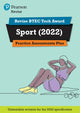 Book cover of: Pearson REVISE BTEC 2022 Tech Award Sport Practice Assessments Plus - for 2026, 2027 exams. By: Jenny Brown (undifferentiated)