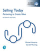 Book cover of: Selling Today: Partnering to Create Value, Global Edition. By: Gerald Manning