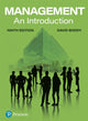 Book cover of: Management: An Introduction. By: David Boddy