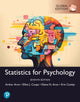 Book cover of: Statistics for Psychology, Global Edition