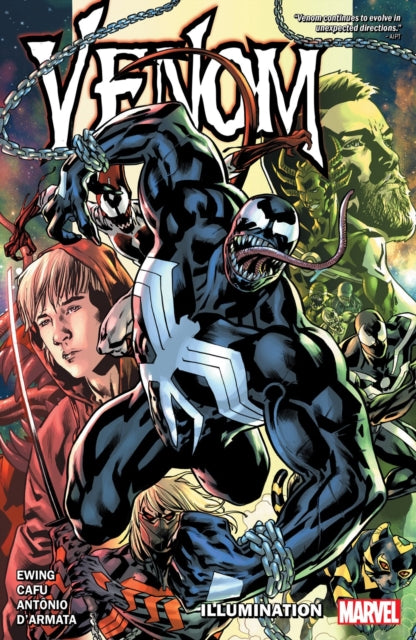Book cover of: Venom by Al Ewing & Ram V Vol. 4: Illumination. By: Al Ewing