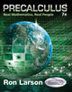 Book cover of: Precalculus. By: Ron Larson
