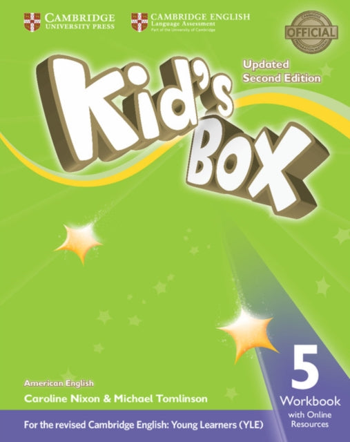 Book cover of: Kid's Box Level 5 Workbook with Online Resources American English. By: Caroline Nixon