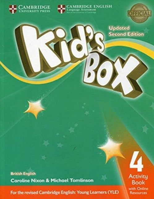 Book cover of: Kid's Box Level 4 Activity Book with Online Resources British English. By: Caroline Nixon