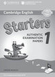 Book cover of: Cambridge English Starters 1 for Revised Exam from 2018 Answer Booklet