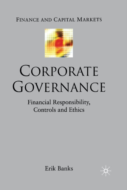 Book cover of: Corporate Governance. By: E. Banks