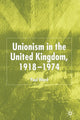 Book cover of: Unionism in the United Kingdom, 1918-1974. By: P. Ward