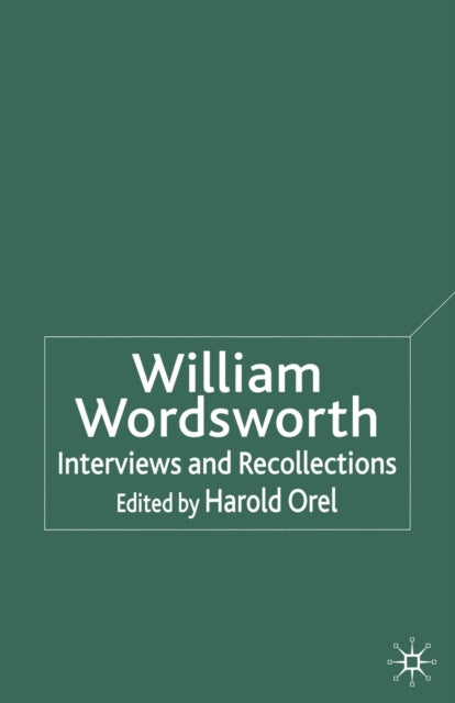 Book cover of: William Wordsworth. By: H. Orel
