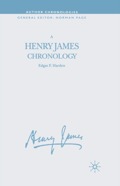 A Henry James Chronology