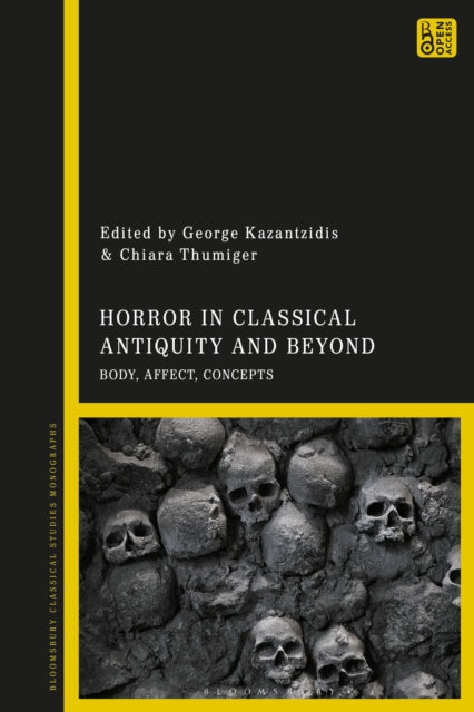Book cover of: Horror in Classical Antiquity and Beyond. By: Chiara Thumiger