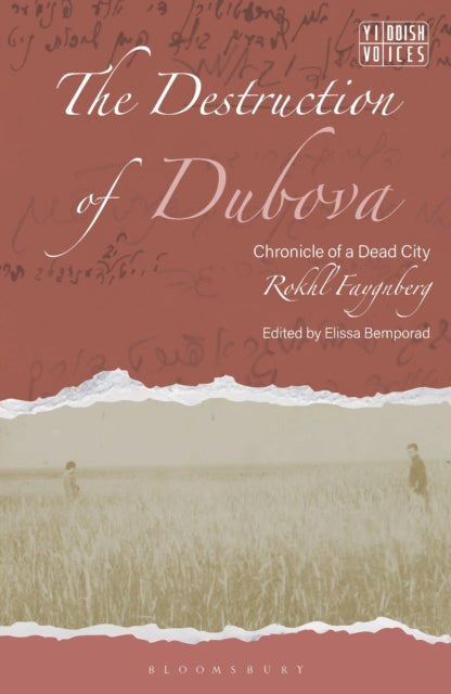 Book cover of: Destruction of Dubova. By: Rokhl Faygnberg