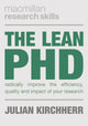 Book cover of: Lean PhD. By: Julian Kirchherr